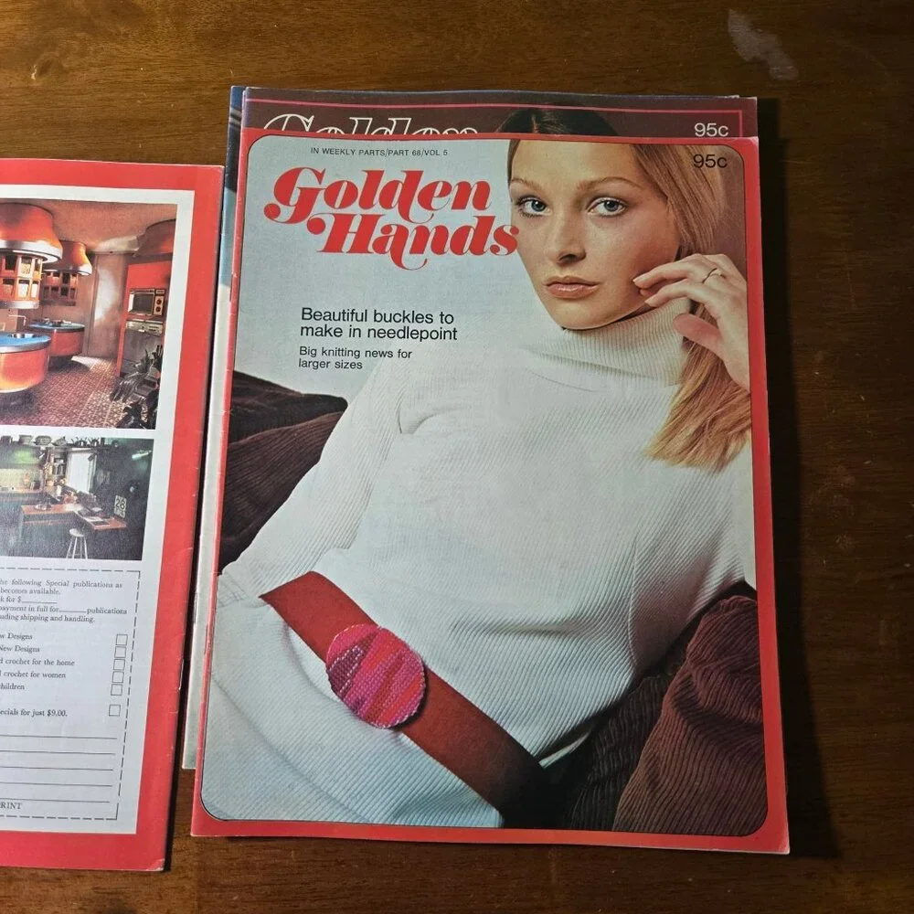 Golden Hands weekly magazine Part 66-69 Vol 5 Knitting Dressmaking Needlecraft